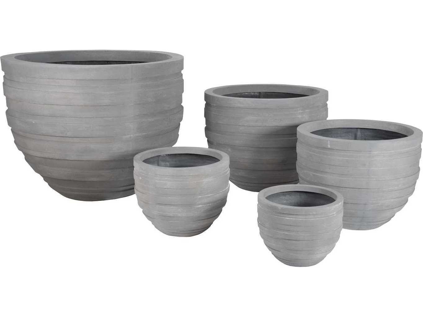 Phillips Collection June Raw Gray 28" Plant Stand