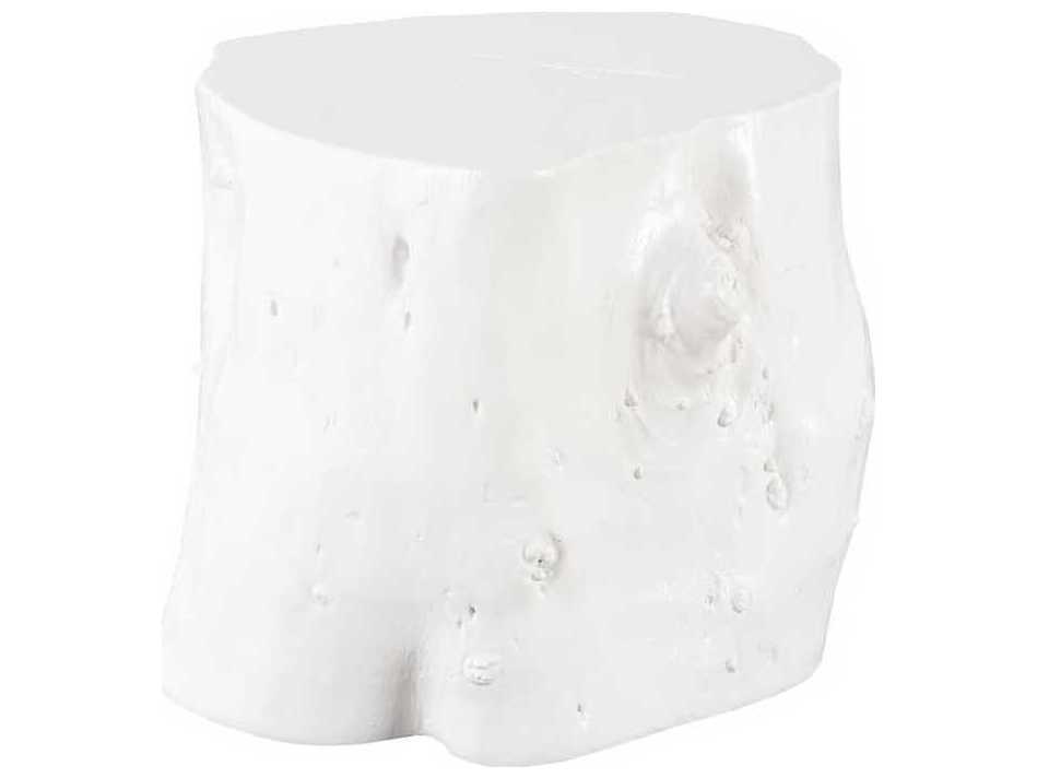 Phillips Collection White Accent Stool