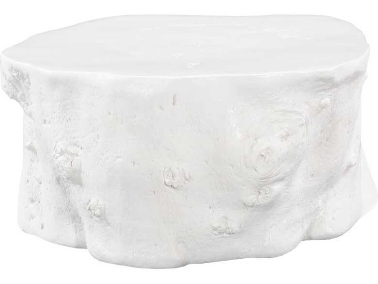 Phillips Collection Resin White Coffee Table
