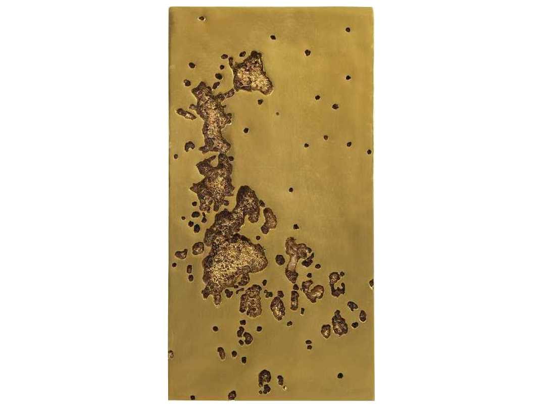 Phillips Collection Gold Leaf Metal Splotch Wall Art