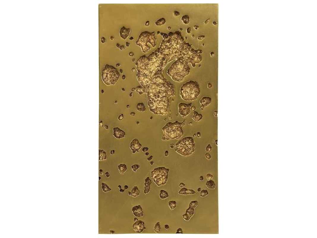 Phillips Collection Gold Leaf Splotch Metal Wall Art