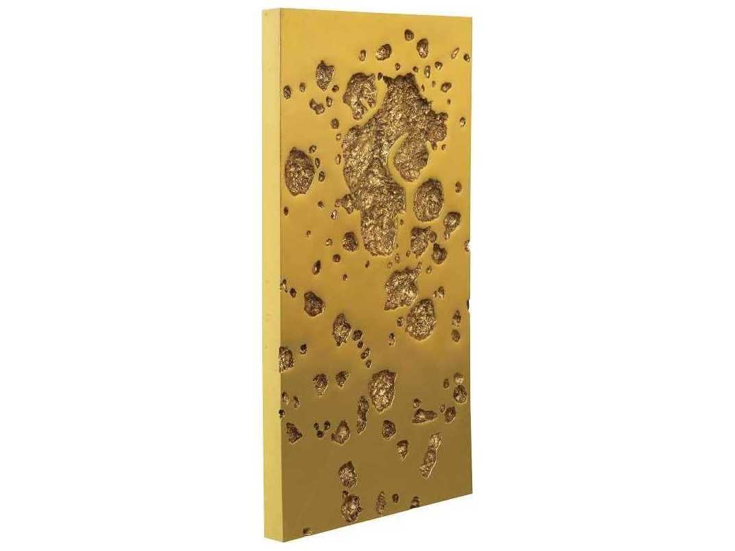Phillips Collection Gold Leaf Splotch Metal Wall Art