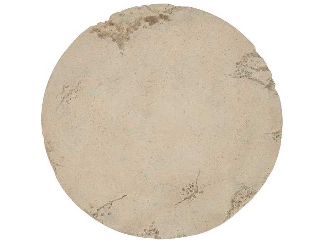 Phillips Collection Round Roman Stone Coffee Table