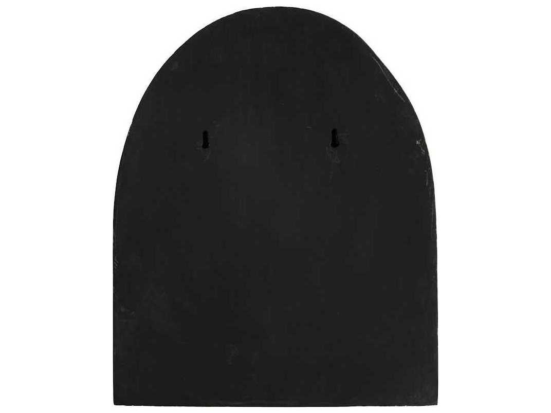 Phillips Collection Black and Silver Leaf Smile Fashion Face Wood Wall Art