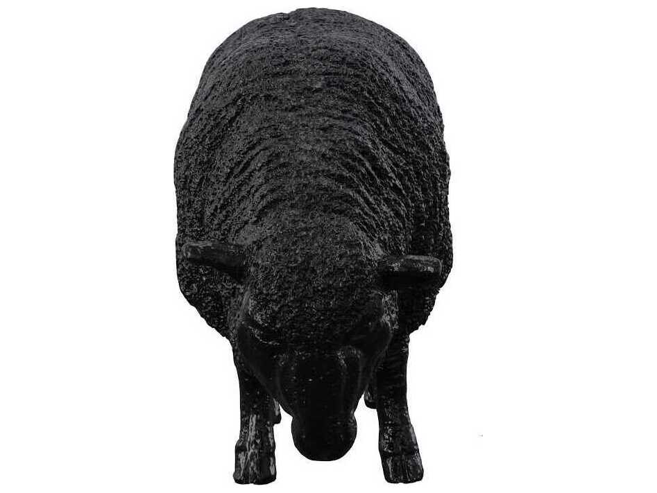 Phillips Collection Cast Gel Coat Black Sheep Sculpture