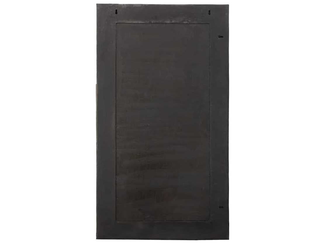 Phillips Collection Black And Gold Leaf Rectangle Floor Mirror