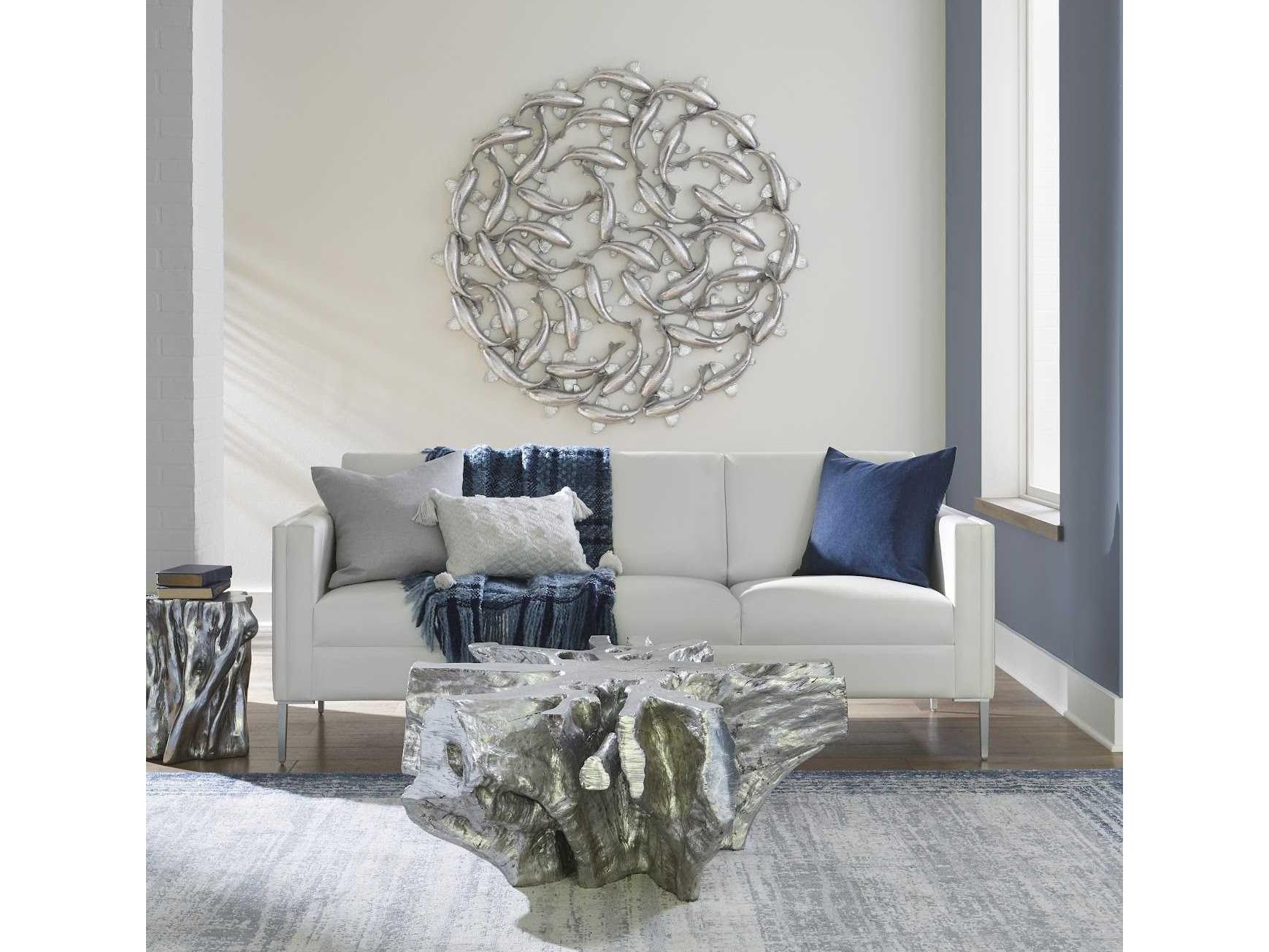 Phillips Collection Silver Koi Wood Wall Art