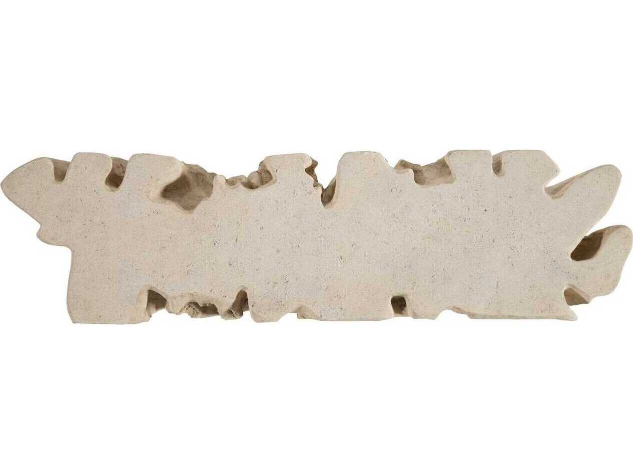 Phillips Collection Cast Naturals Root Roman Stone Off White Accent Bench