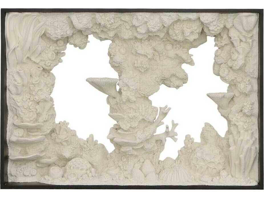 Phillips Collection Reef Framed Rectangular Wood Off White Console Table