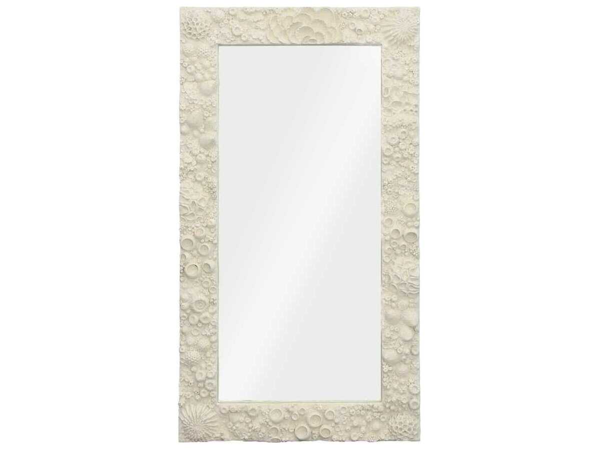 Phillips Collection Reef Off White Rectangular Floor Mirror