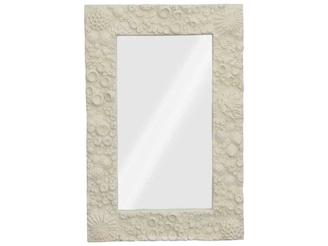 Phillips Collection Reef Off White Rectangular Wall Mirror