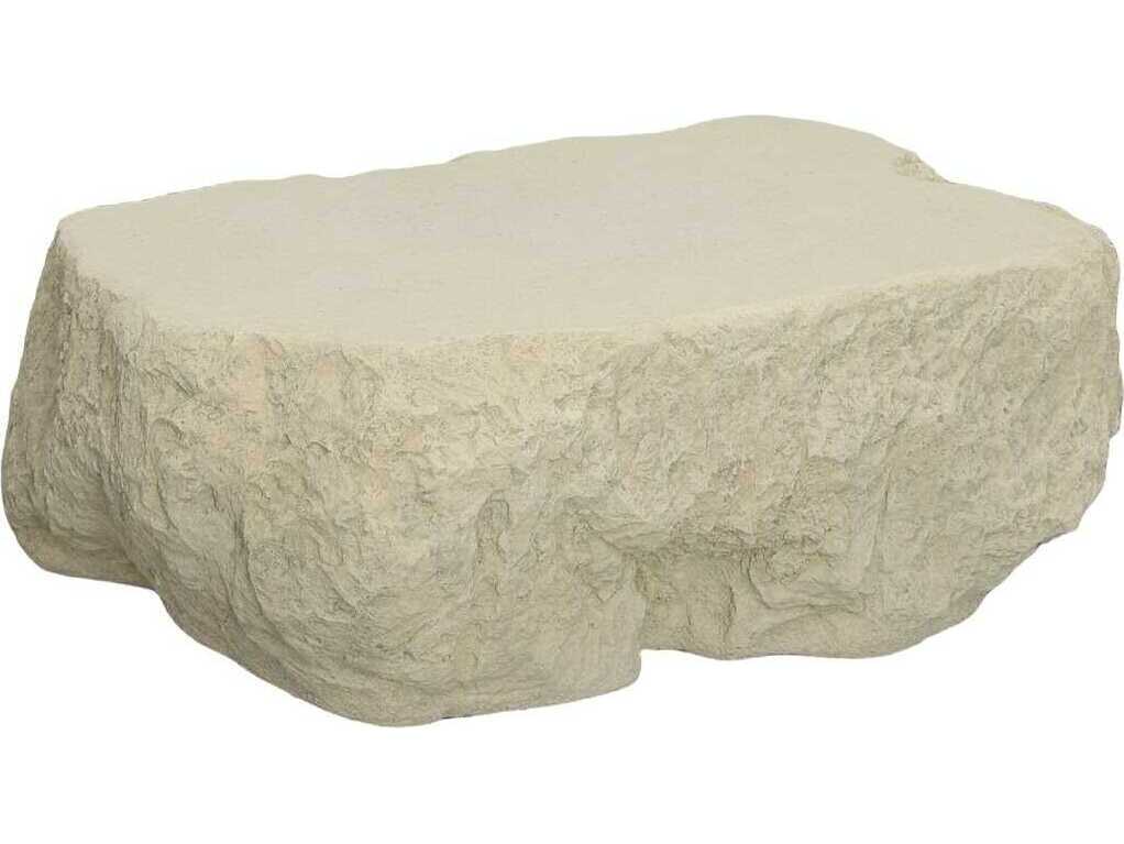 Phillips Collection Quarry Cast Naturals Resin Roman Stone Off White Coffee Table