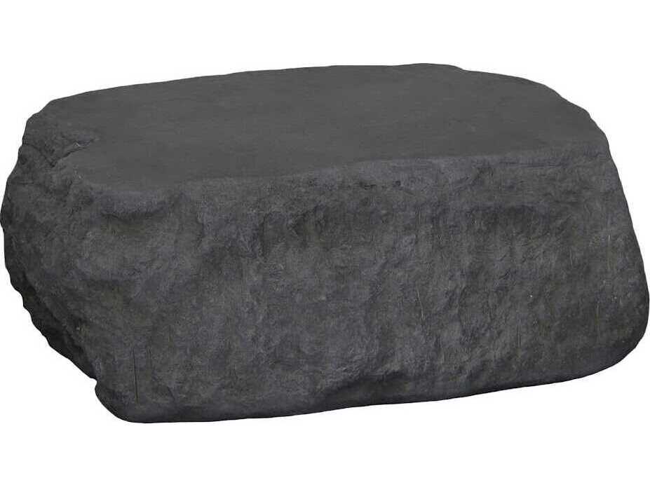 Phillips Collection Quarry Resin Charcoal Stone Gray Coffee Table
