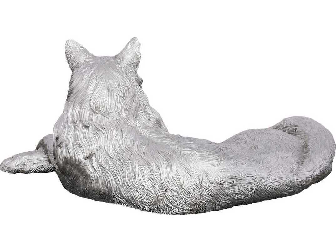 Phillips Collection Bronze Silver Cat Sculpture