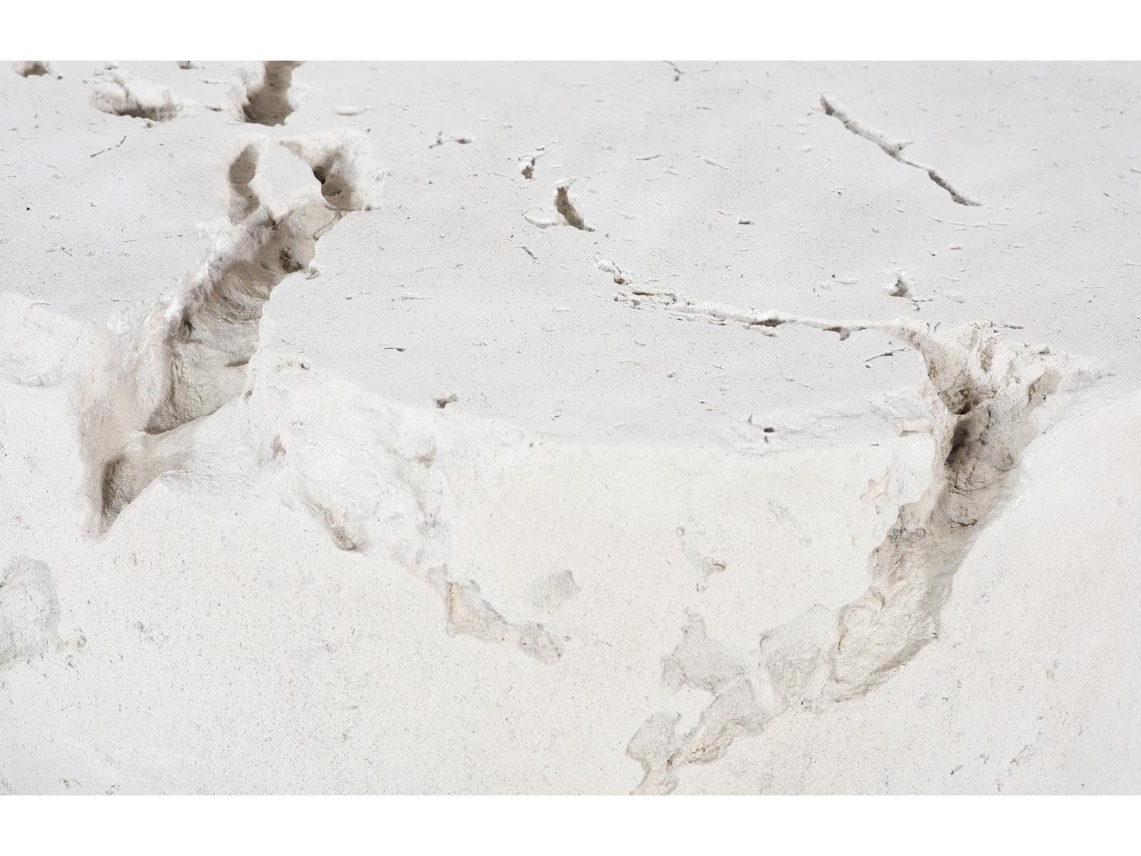 Phillips Collection Round Stone Off White Coffee Table