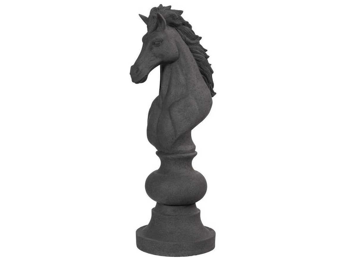 Phillips Collection Black Knight Chess Sculpture