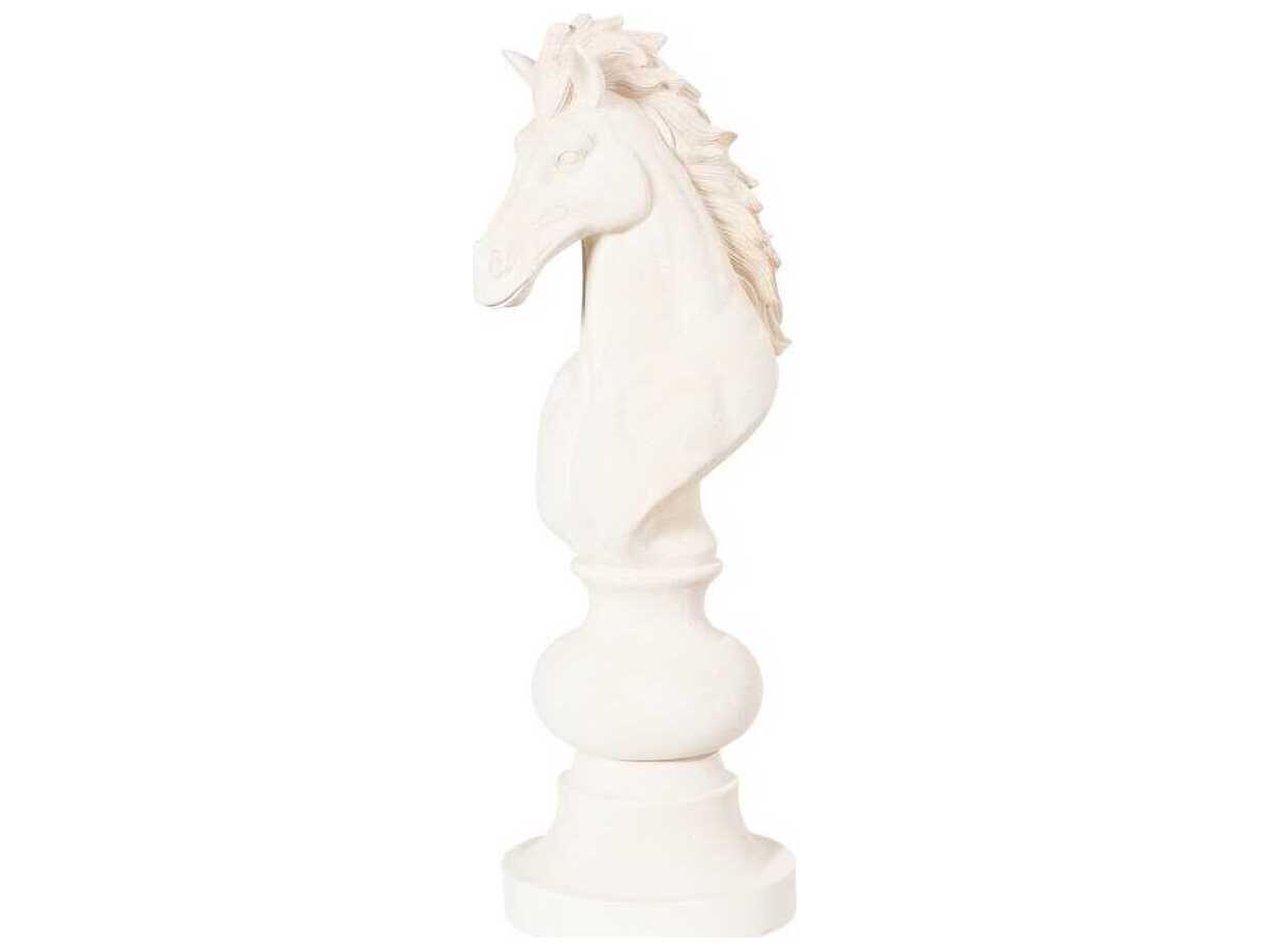 Phillips Collection White Knight Chess Sculpture
