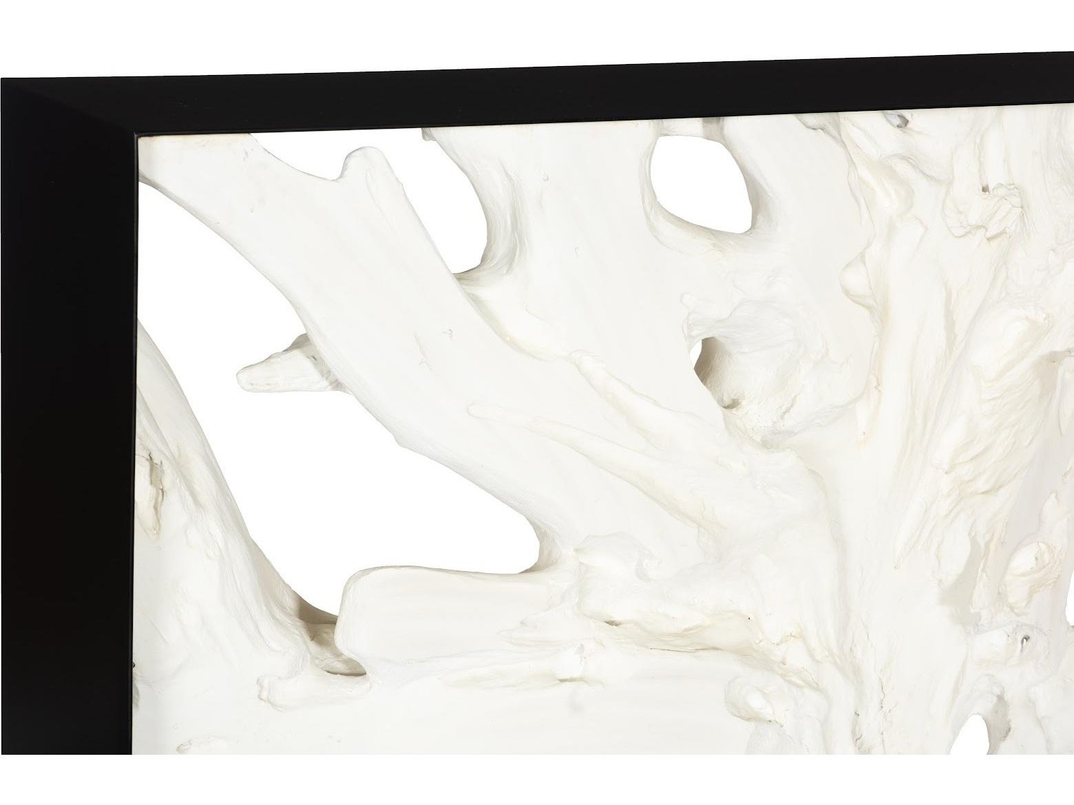 Phillips Collection Rectangular Metal Black White Faux Bleached Console Table