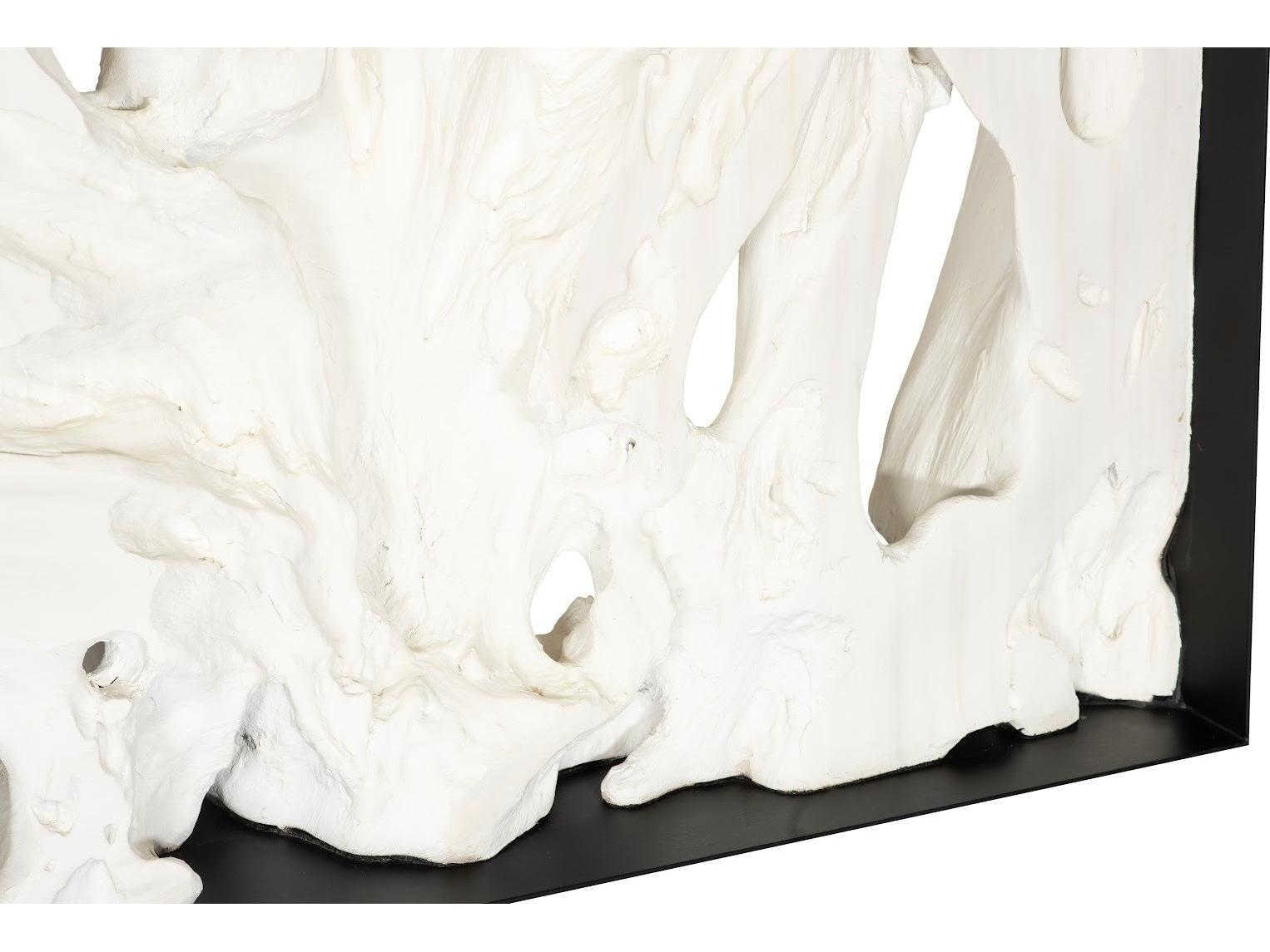 Phillips Collection Rectangular Metal Black White Faux Bleached Console Table