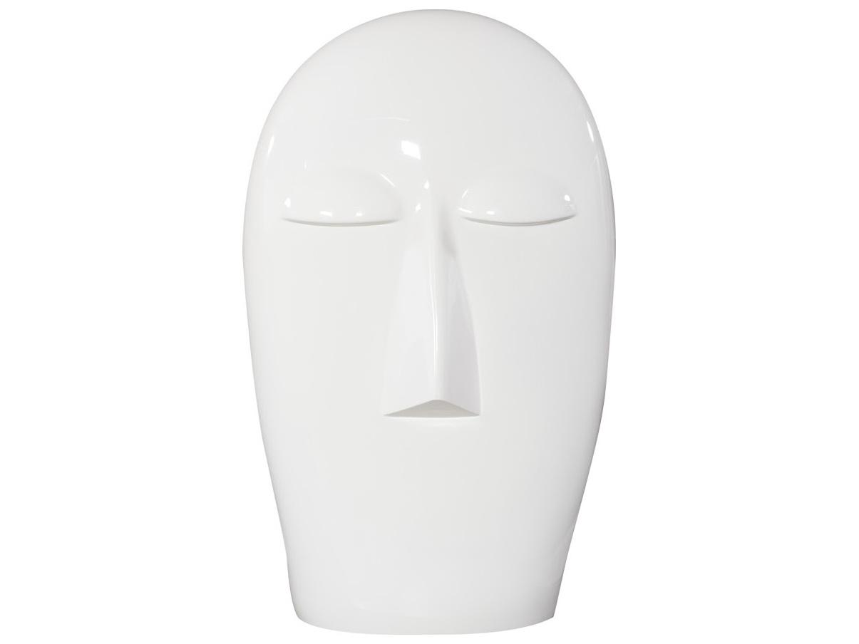 Phillips Collection Emerging Face Sculpture in Gel Coat White in Small