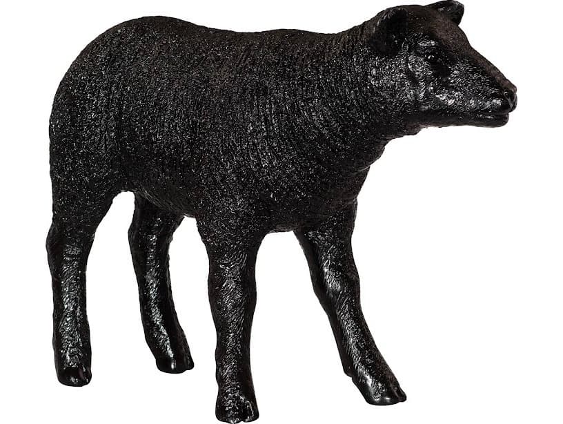 Phillips Collection Texelaar Sheep, Lamb Black Gel Coat Sculpture