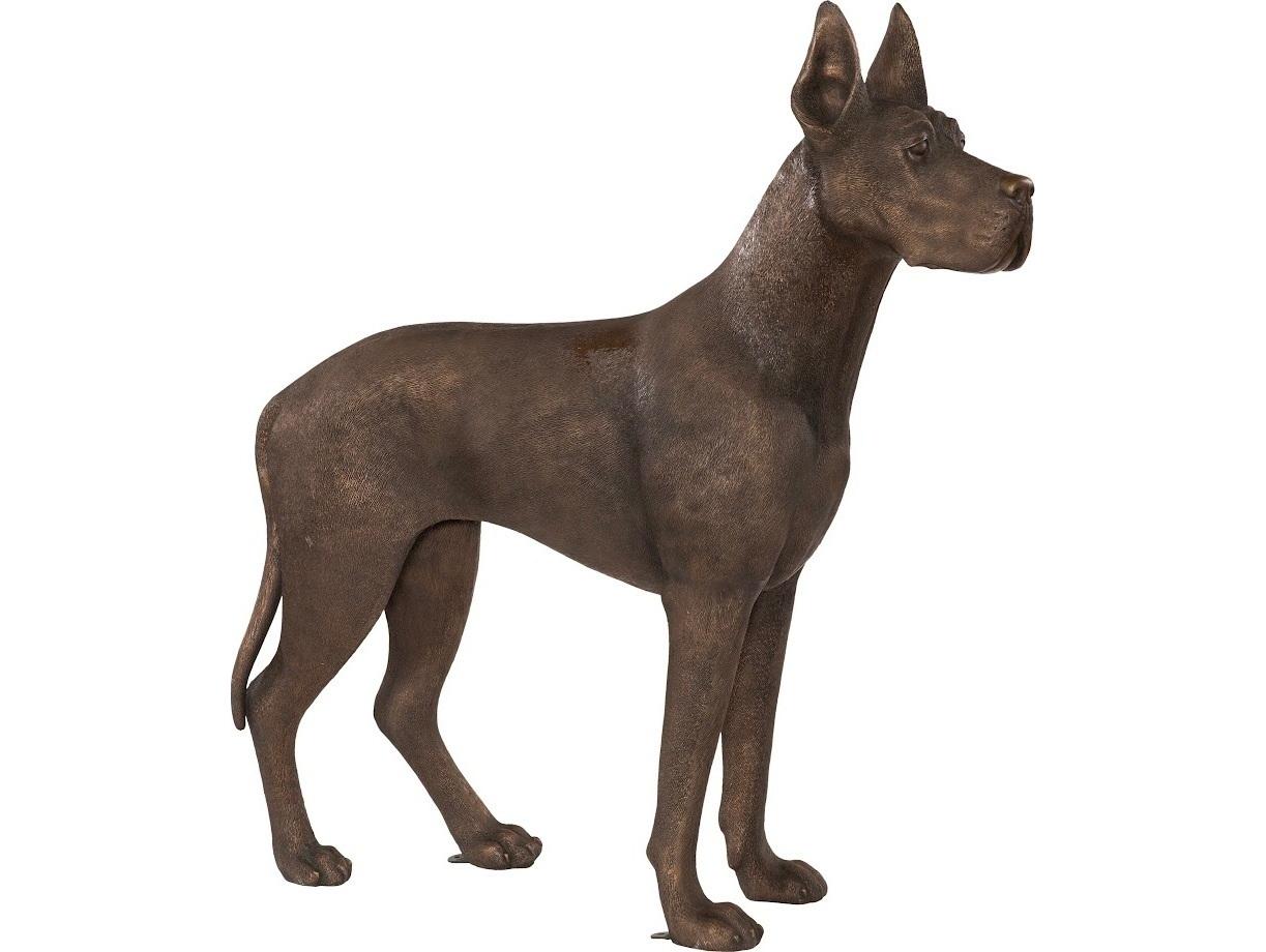 Phillips Collection Great Dane Standing Bronze Brown Sculpture