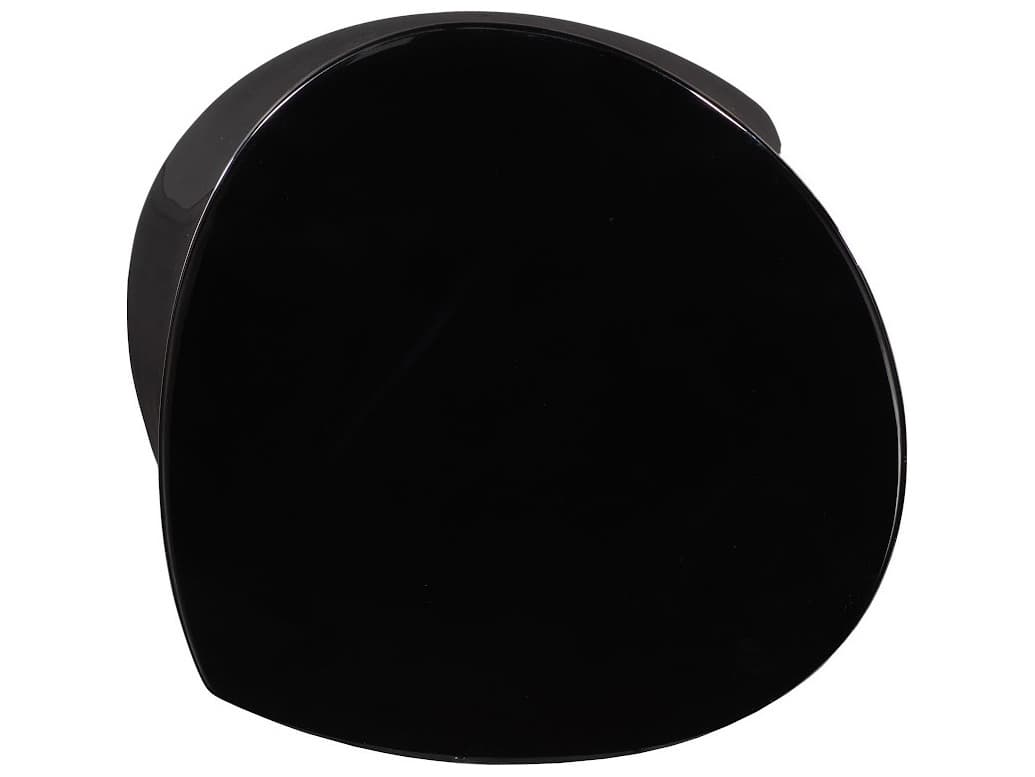 Phillips Collection Round Resin Black Gel Coat End Table
