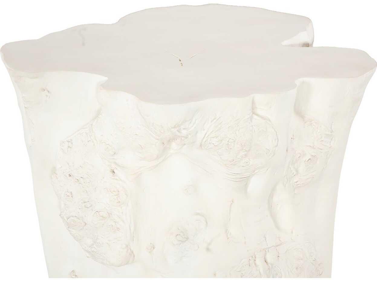Phillips Collection Resin White End Table