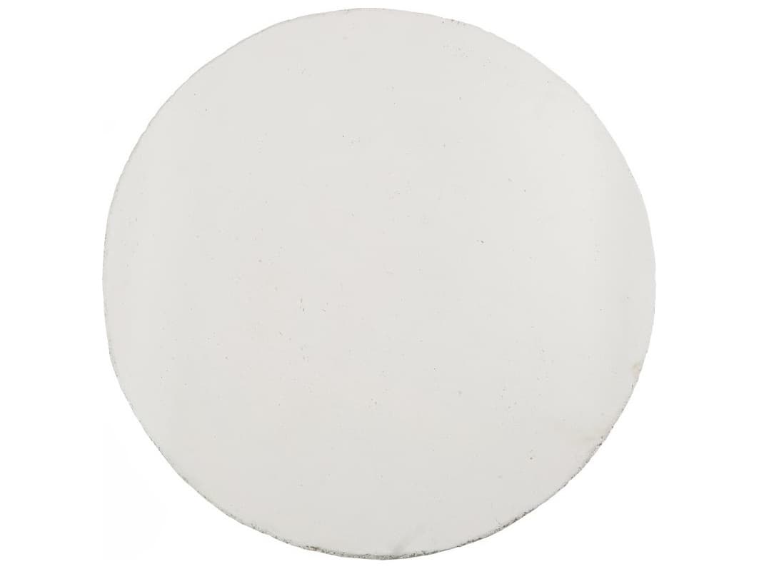 Phillips Collection Round Resin White Stone End Table