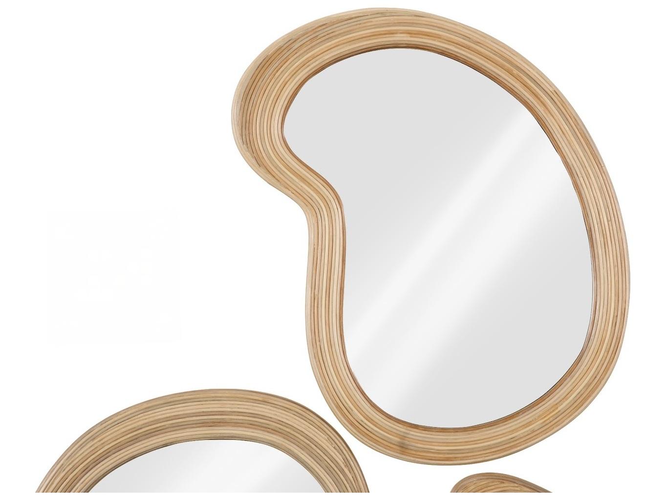 Phillips Collection Beige Brown Off White Wall Mirror