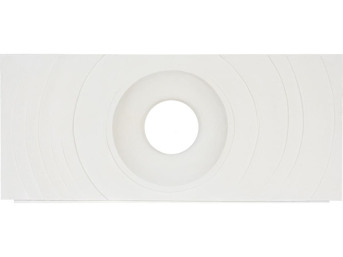 Phillips Collection Rectangular Resin Off White Stone Console Table