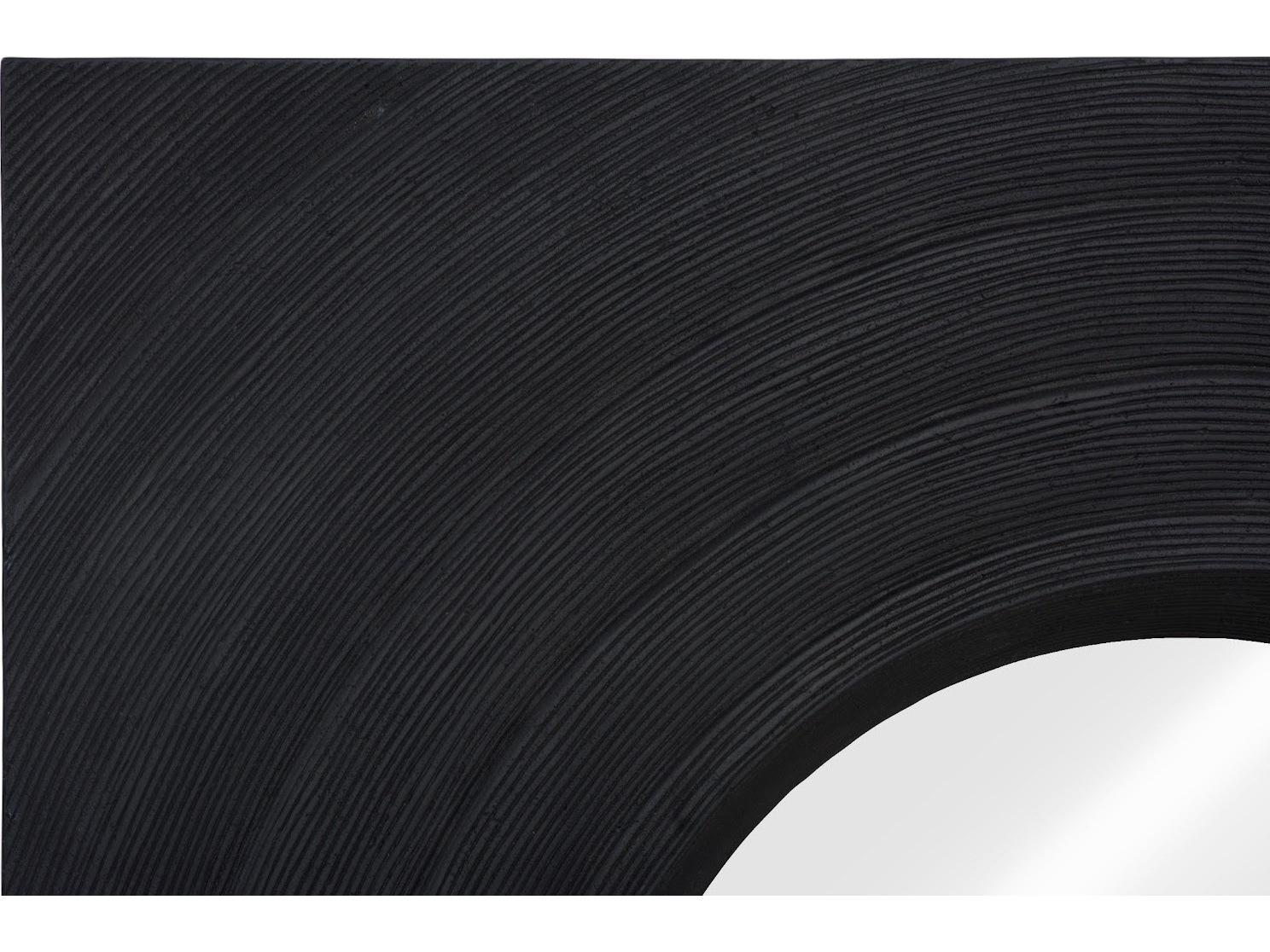 Phillips Collection Black Stone Wall Mirror Square