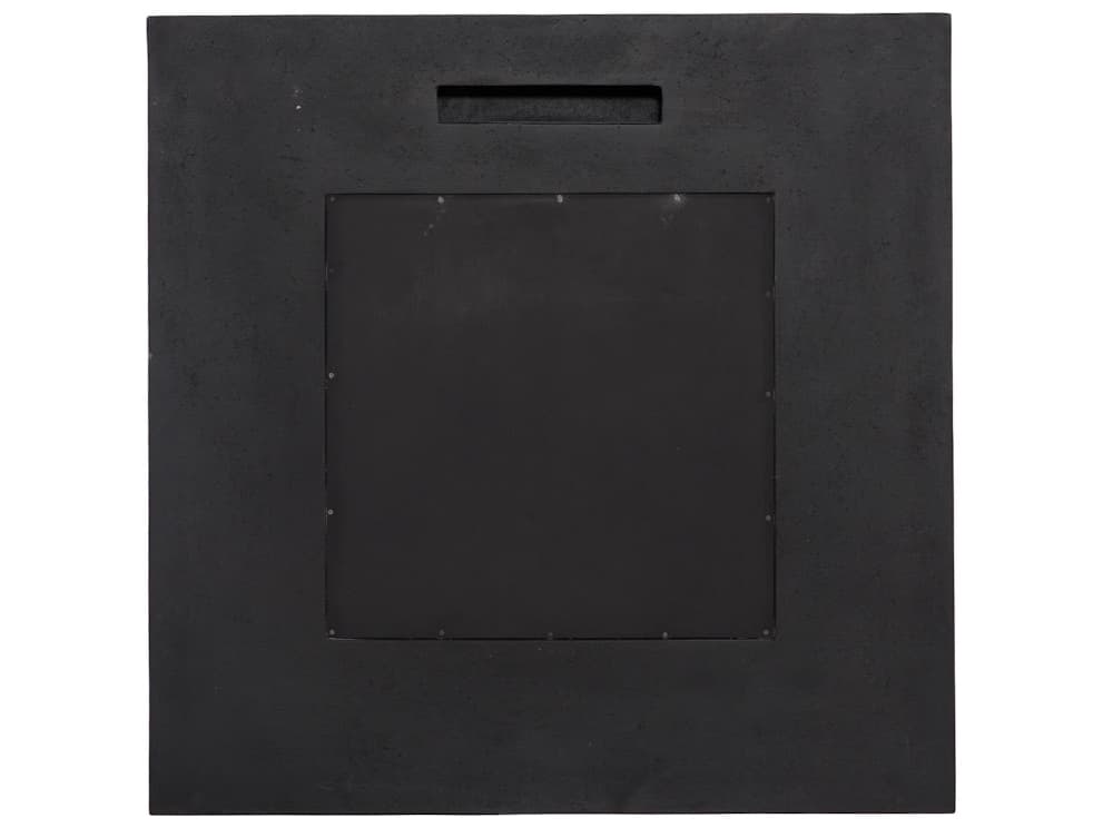 Phillips Collection Black Stone Wall Mirror Square