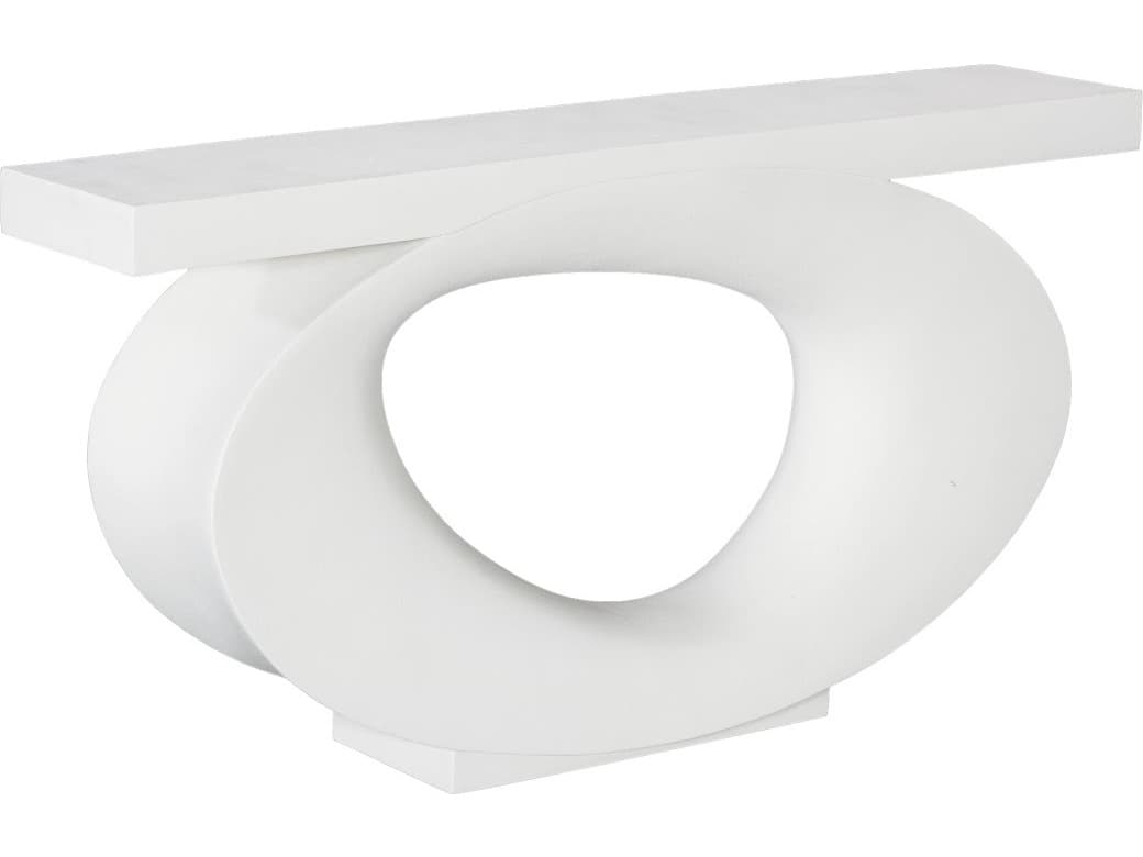Phillips Collection Rectangular Resin White Console Table