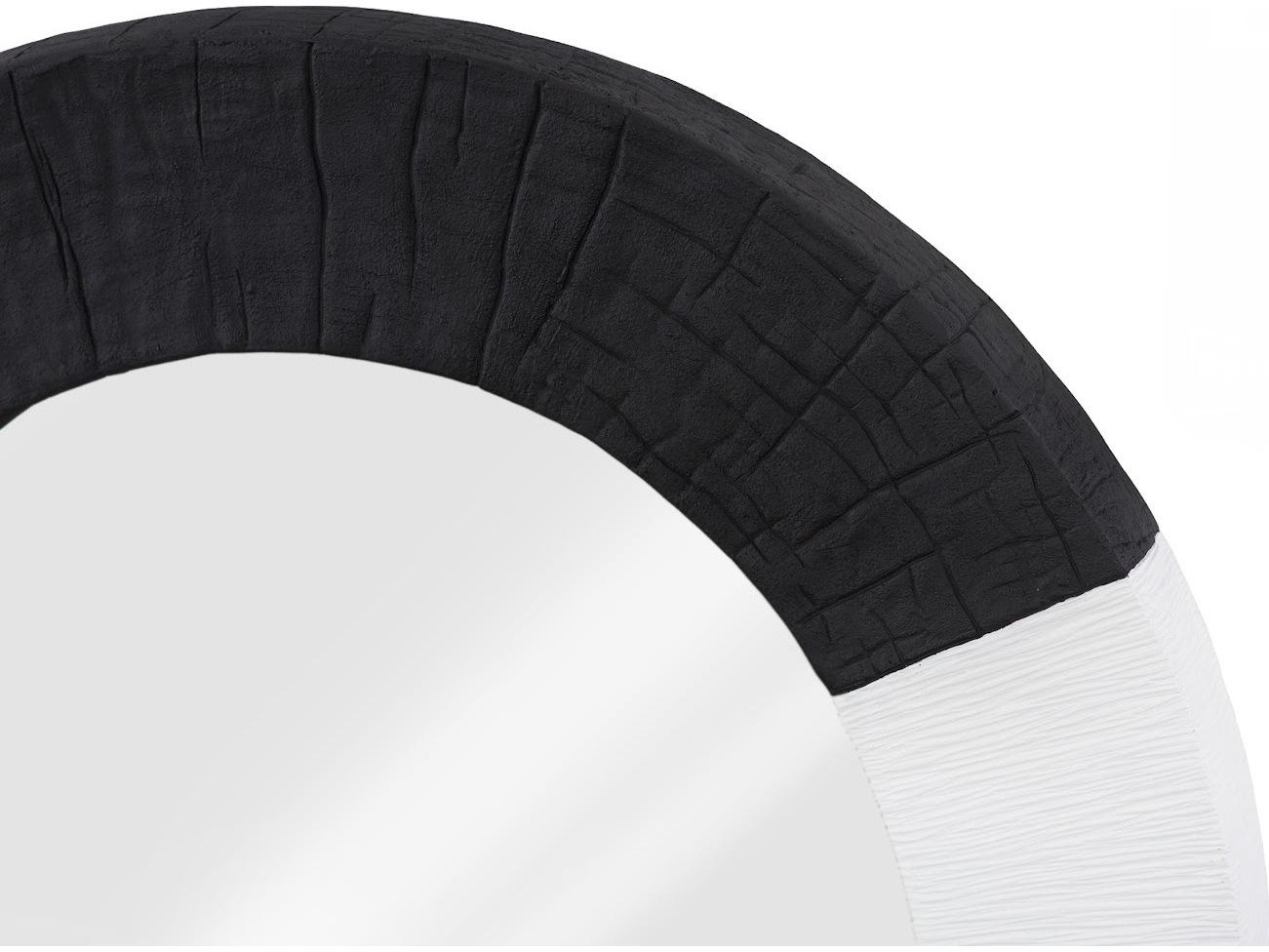 Phillips Collection Black White Wall Mirror Round