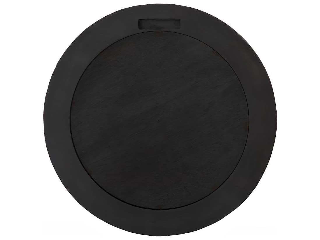 Phillips Collection Black White Wall Mirror Round