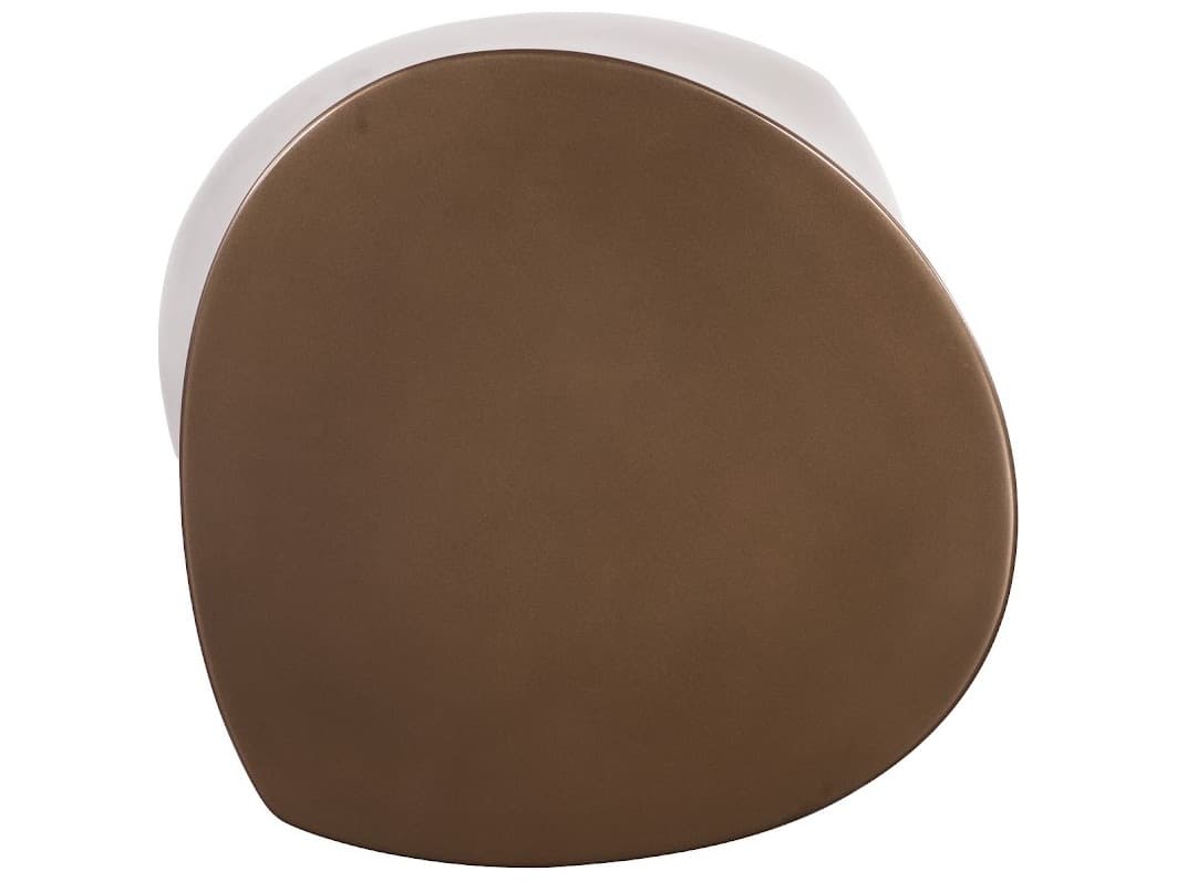 Phillips Collection Round Resin Bronze End Table
