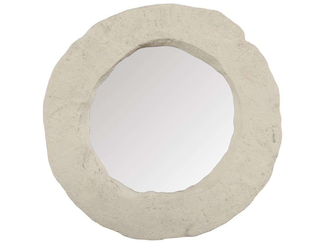Phillips Collection Off White Wall Mirror Round
