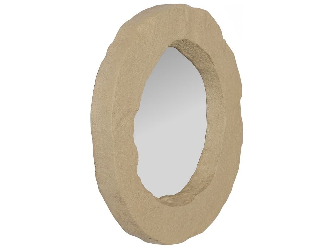 Phillips Collection Brown Wall Mirror Round
