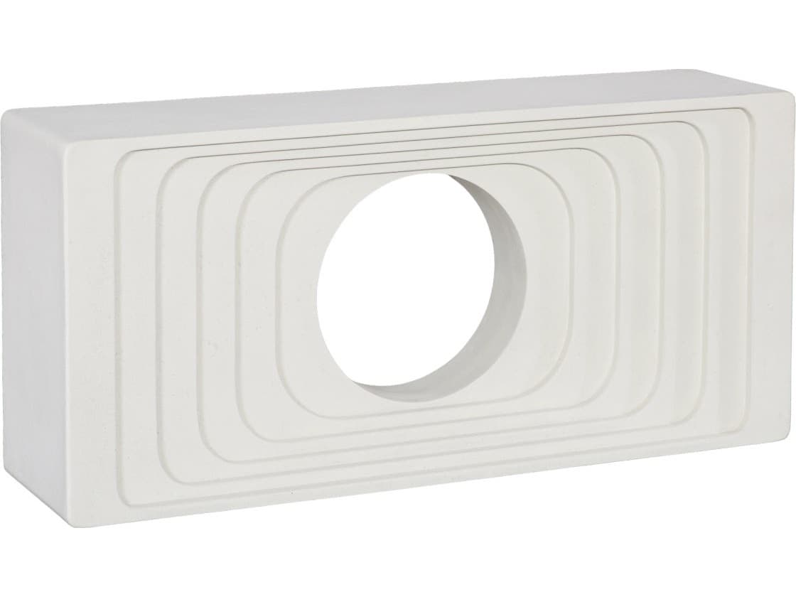 Phillips Collection Rectangular Resin Off White Console Table