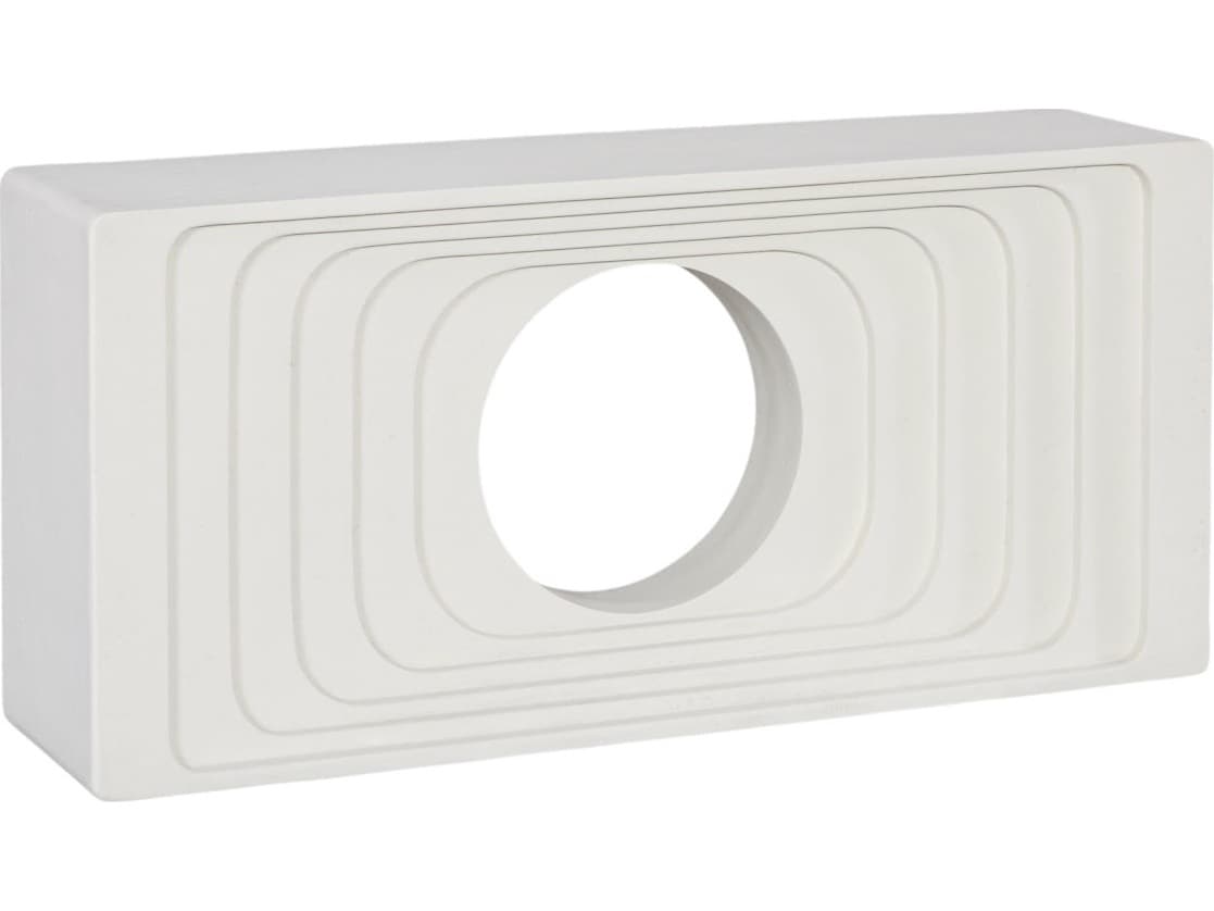 Phillips Collection Rectangular Resin Off White Console Table