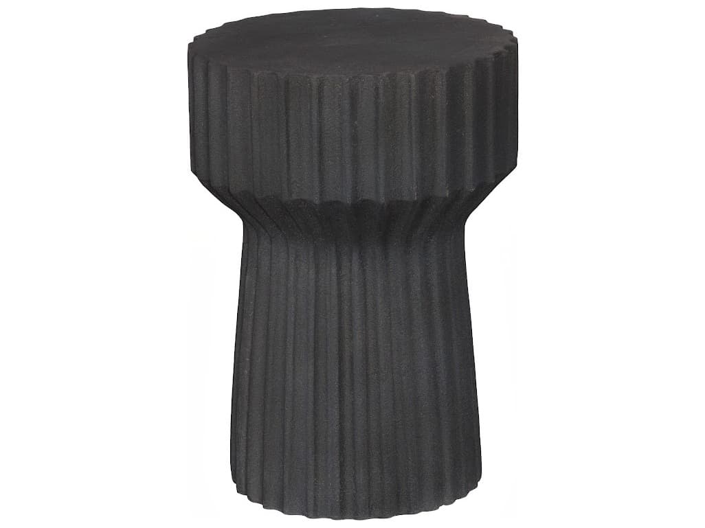 Phillips Collection Round Resin Gray End Table