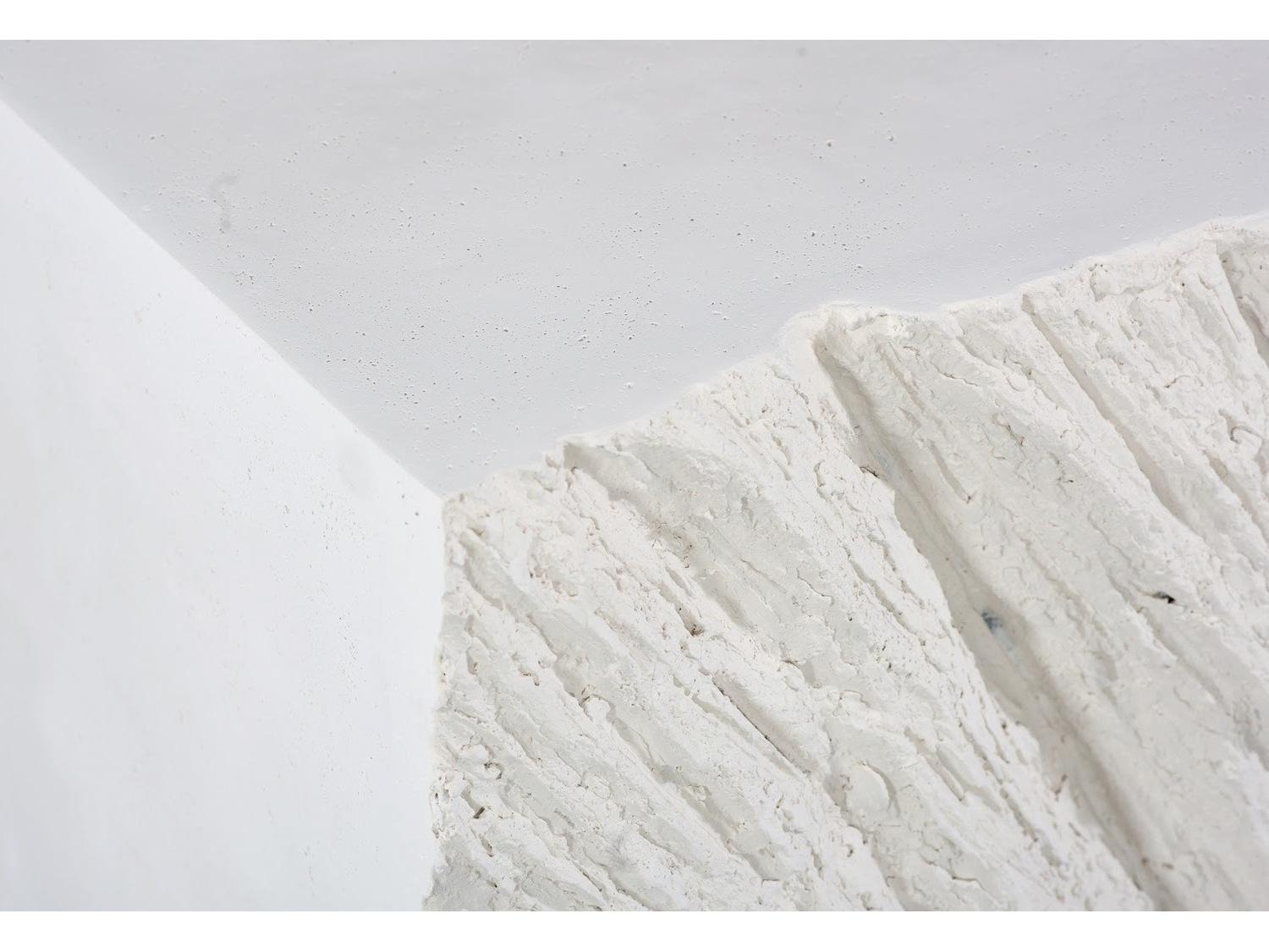 Phillips Collection Square Resin Off White End Table