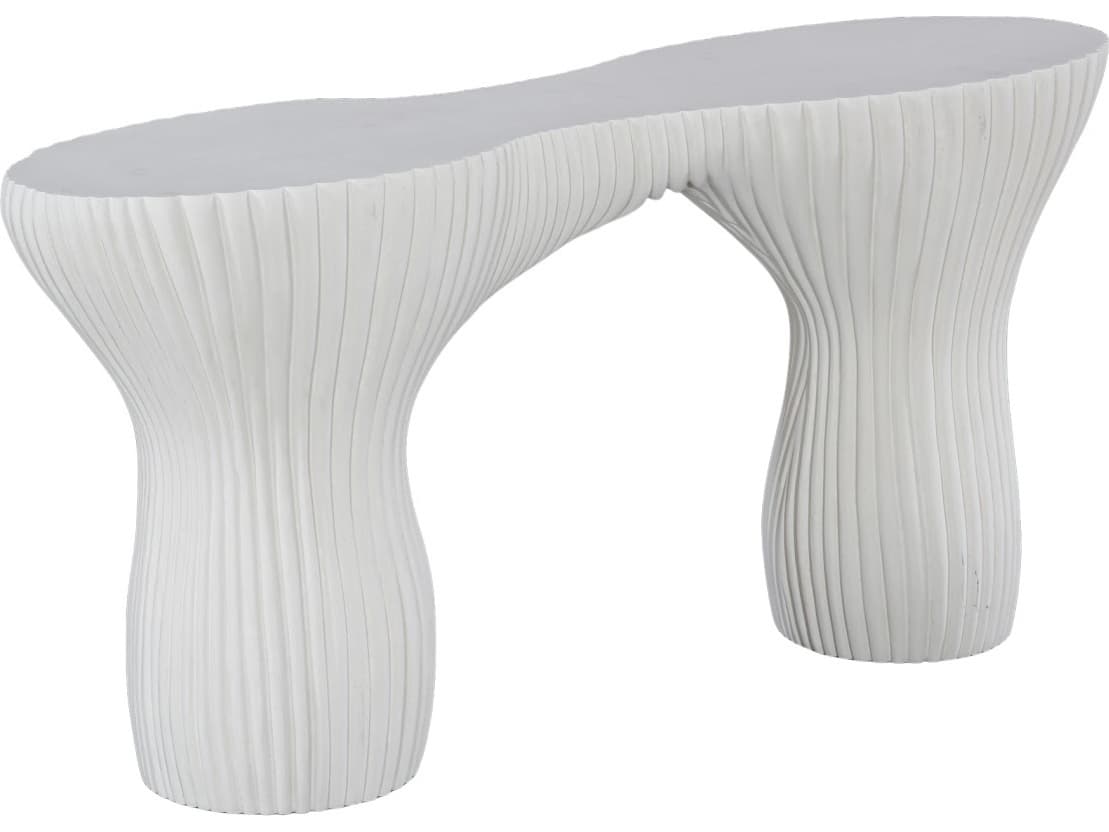 Phillips Collection Resin Off White Console Table