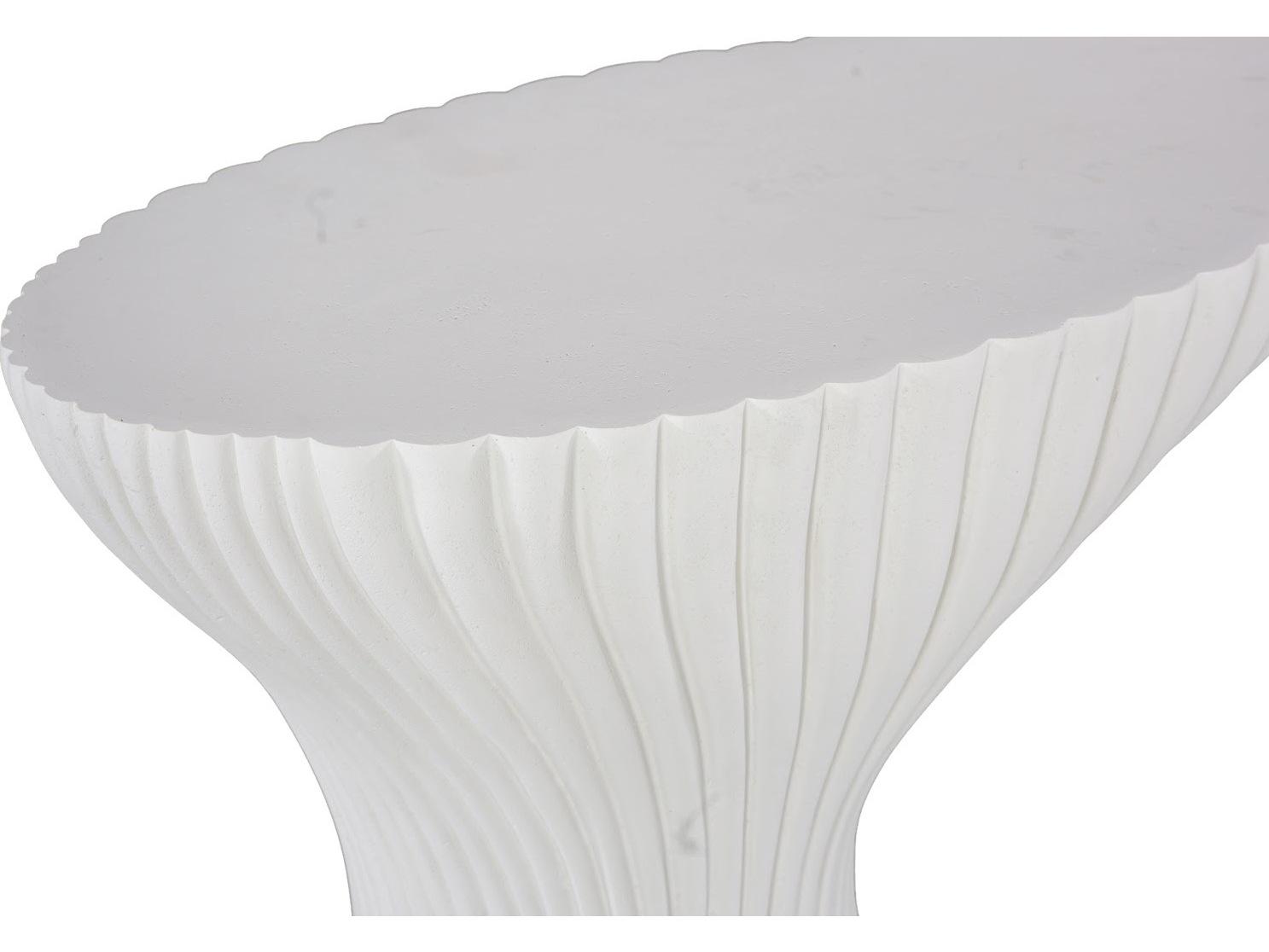 Phillips Collection Resin Off White Console Table