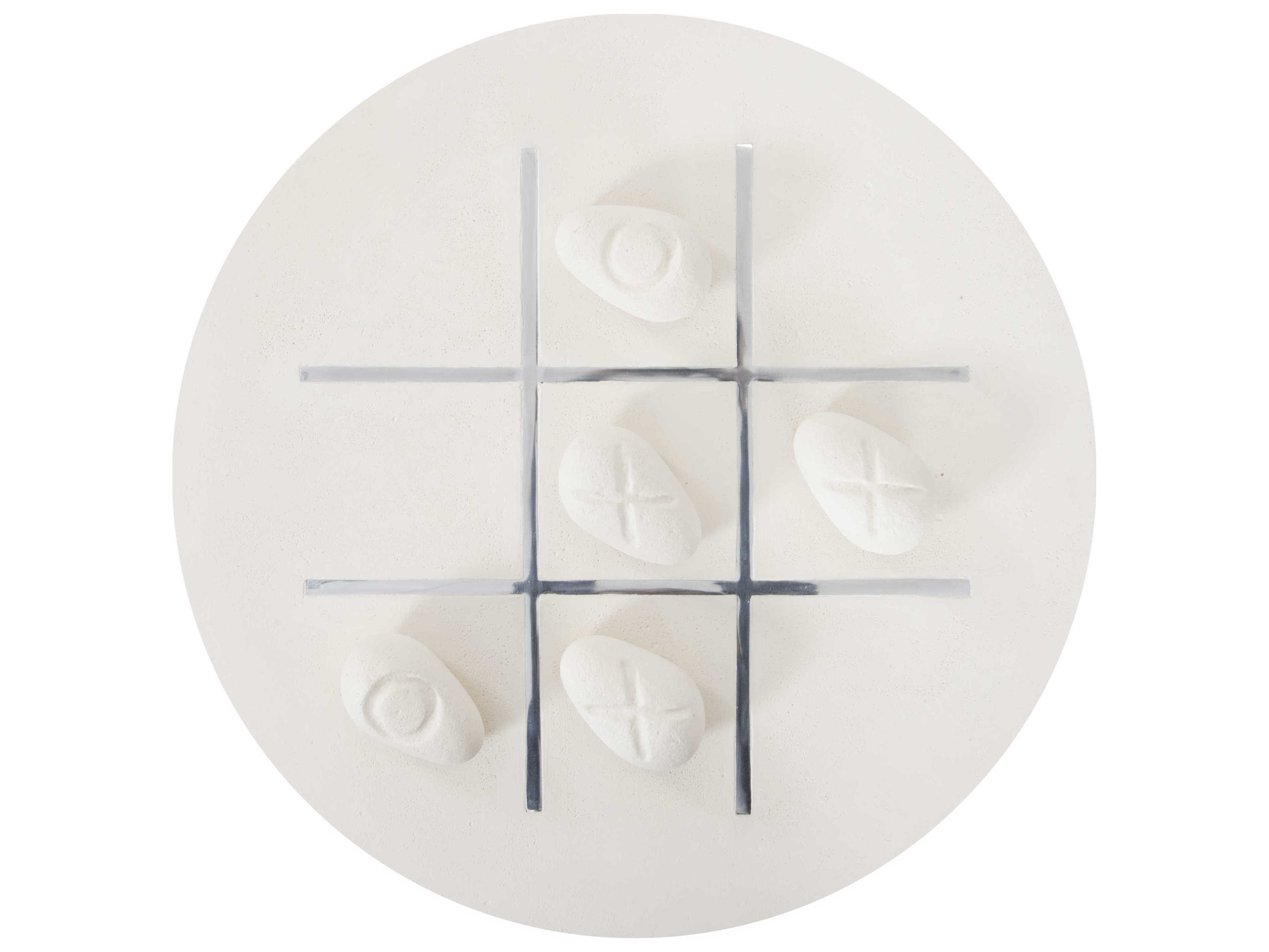 Phillips Collection Stone Cast Tic-Tac-Toe Stone