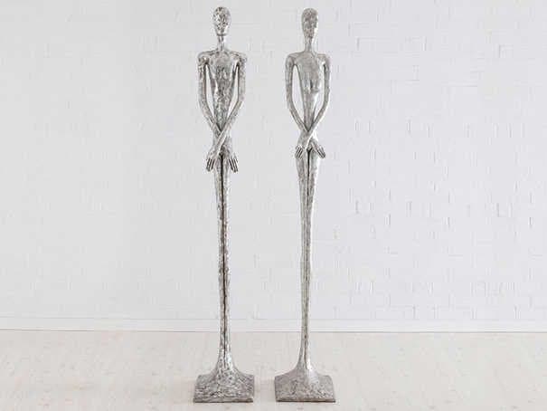 Phillips Collection Silver Leaf Skinny Female Sculpture