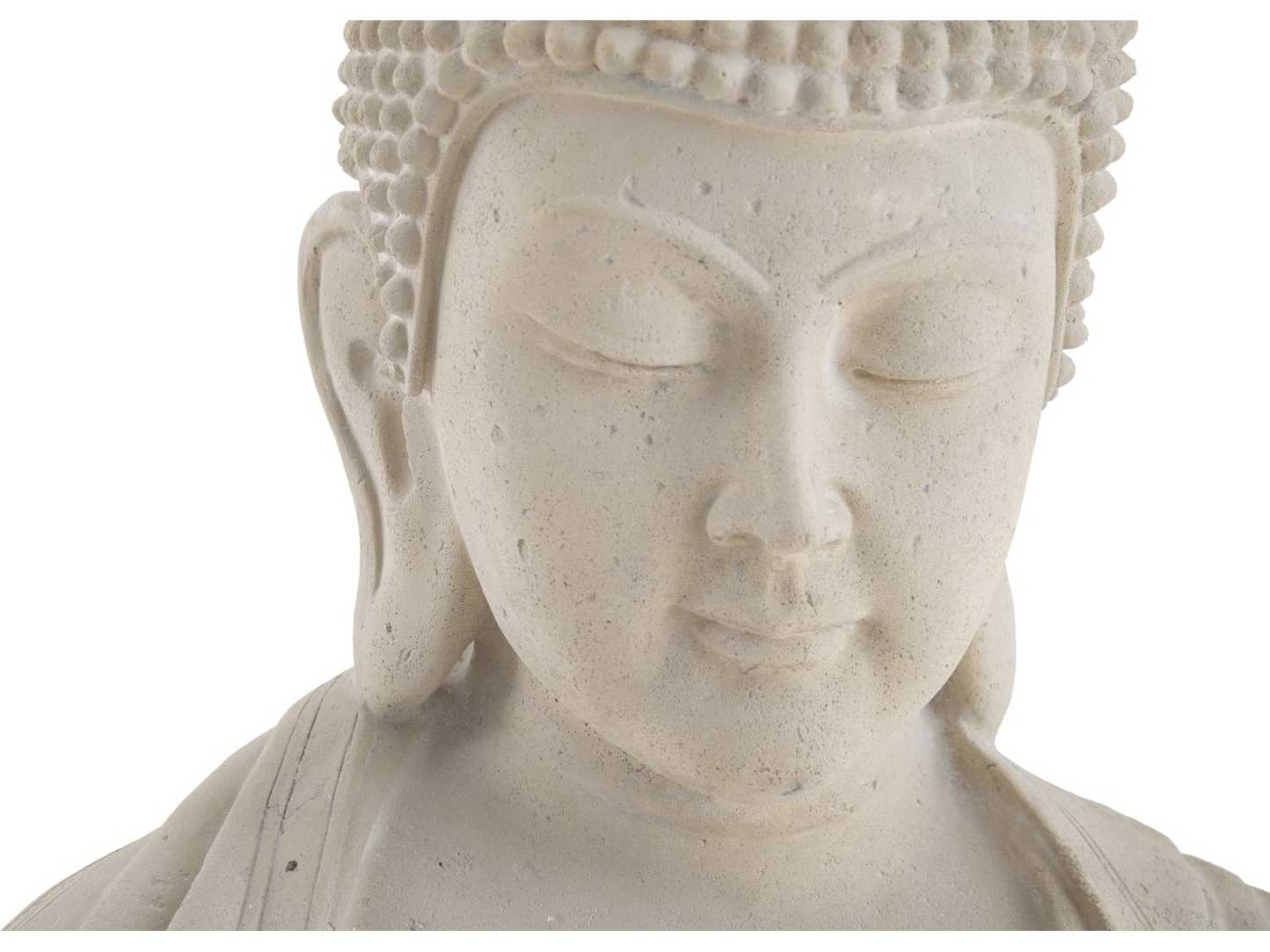 Phillips Collection Roman Stone / Off White Enchanting Buddha Sculpture