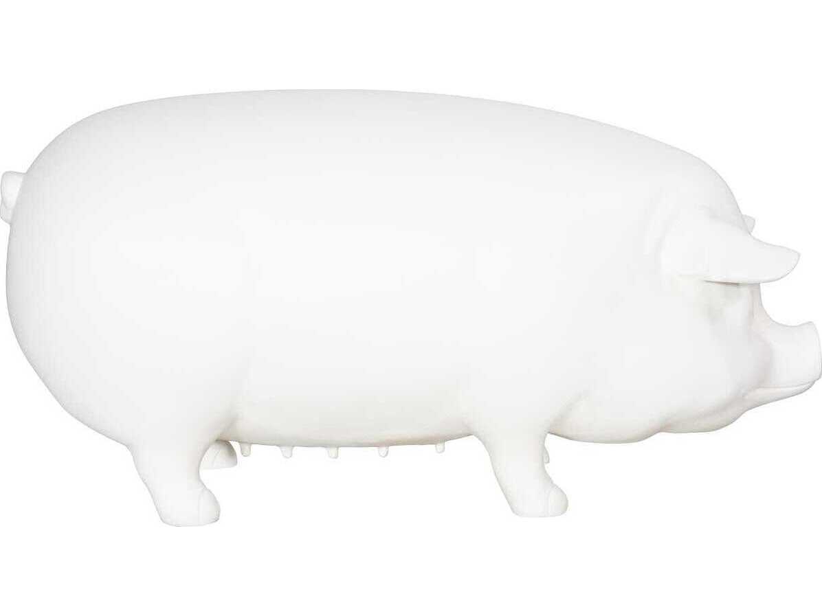Phillips Collection Off White Pig Sculpture