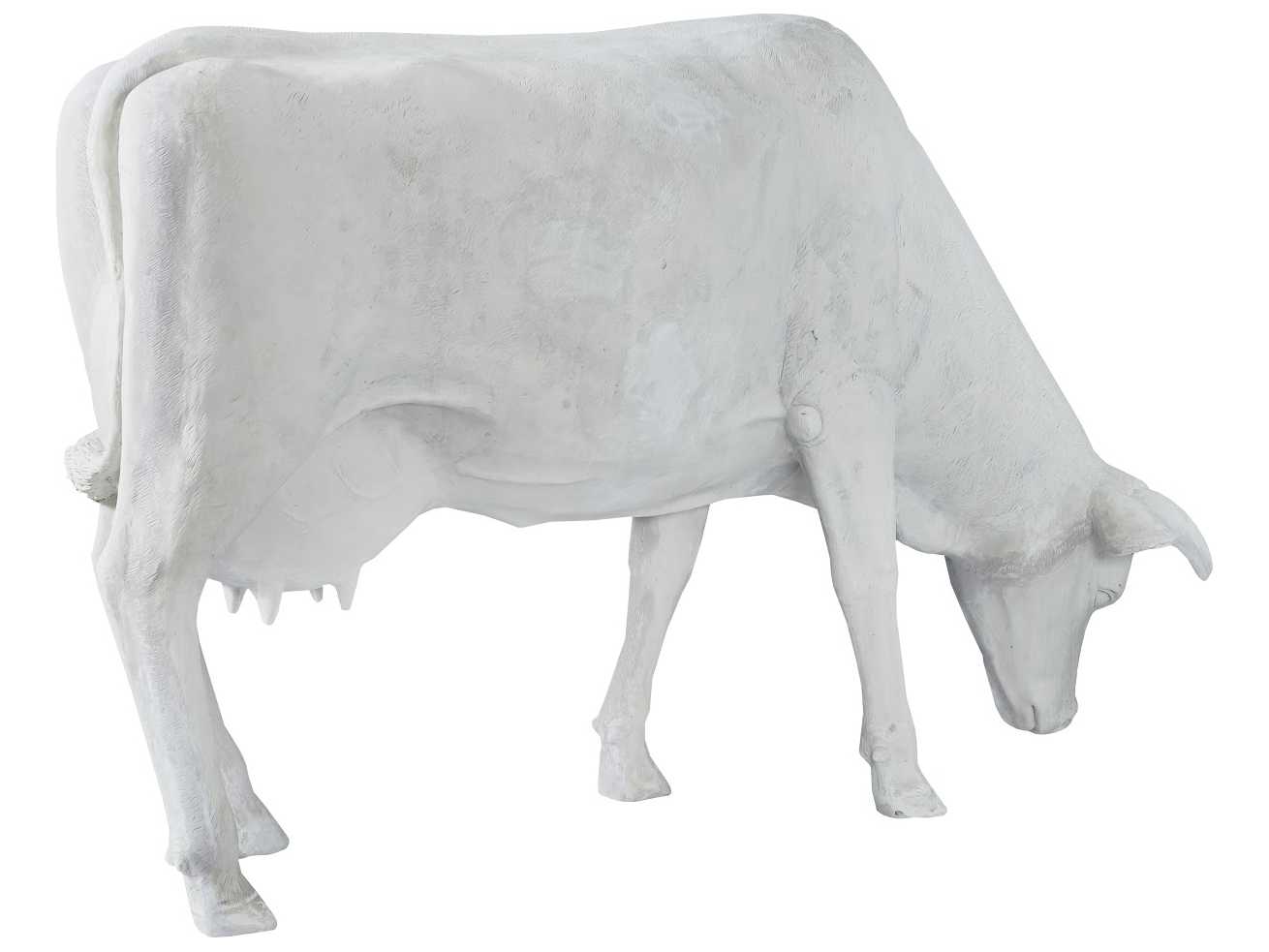 Phillips Collection Off White Life Size Cow Sculpture